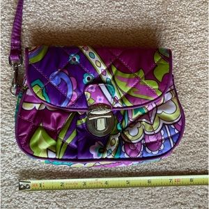 Vera Bradley purple paisley wristlet